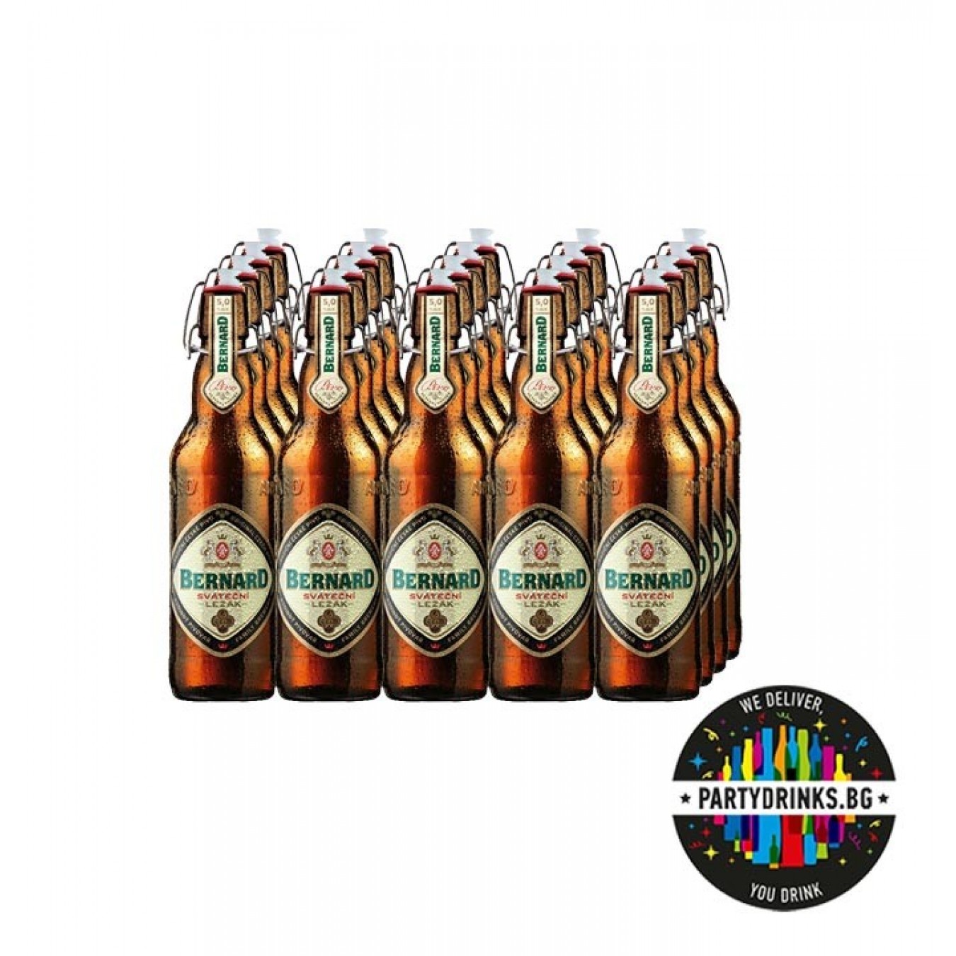 Бира Bernard Lager Светла 12 Специална SWING 20 бутилки х 500ml 5.1%