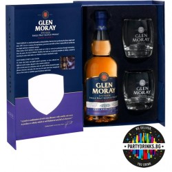 Уиски Glen Moray Port Cask Finish 700ml 40% с 2 чаши